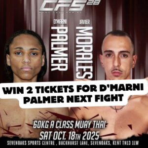 D’marni Palmer CFS28 2 free tickets - 18th Oct